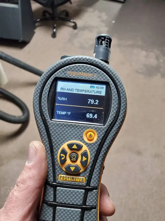 Moisture meter humidity assessment for Fire & Smoke Damage Restoration in Manteno
